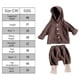 thumbnail image 2 of Ropa infantil Laklulu Abrigo de bebé Traje de pantalón Harun Conjunto de dos piezas de primavera y otoño (marrón), 66 cm, 2 of 5