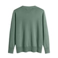 thumbnail image 5 of Knit Sweaters for Women V Neck Loose Long Sleeve Winter Warm Wool Knit Pullover Tops Cozy Tunic Sweater Mint Green L, 5 of 5