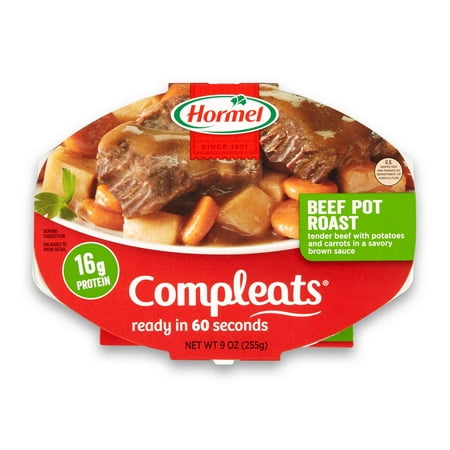 (6 pack) Hormel Compleats Beef Pot Roast, 9 Ounce (Best Crockpot Beef Stew)