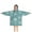 Blue Christmas Snowflake-2, variant on Blue Christmas Snowflake Pattern Blanket Hoodies for Kids 6-13YR Oversize Wearable Blanket Hoodies for Boys Girls Teens