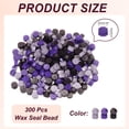 thumbnail image 2 of Uxcell Wax Seal Beads, 300 Pcs 3 Colors Set for Sealing Letters, Invitations, Gift Wrapping, DIY, , Purple Tone, 2 of 7
