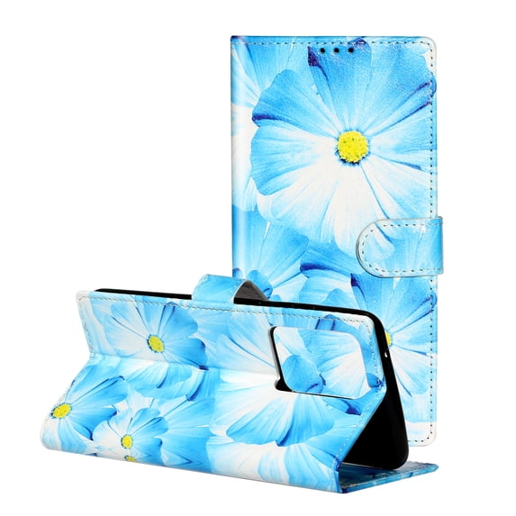 Galaxy S20+ Plus Case, Allytech Slim Fit Folio Flip Kickstand Protective Cards Holder Hand Strap Stand Feature Wireless Charging Support Wallet Case Cover for Samsung Galaxy S20 Plus,Flowers