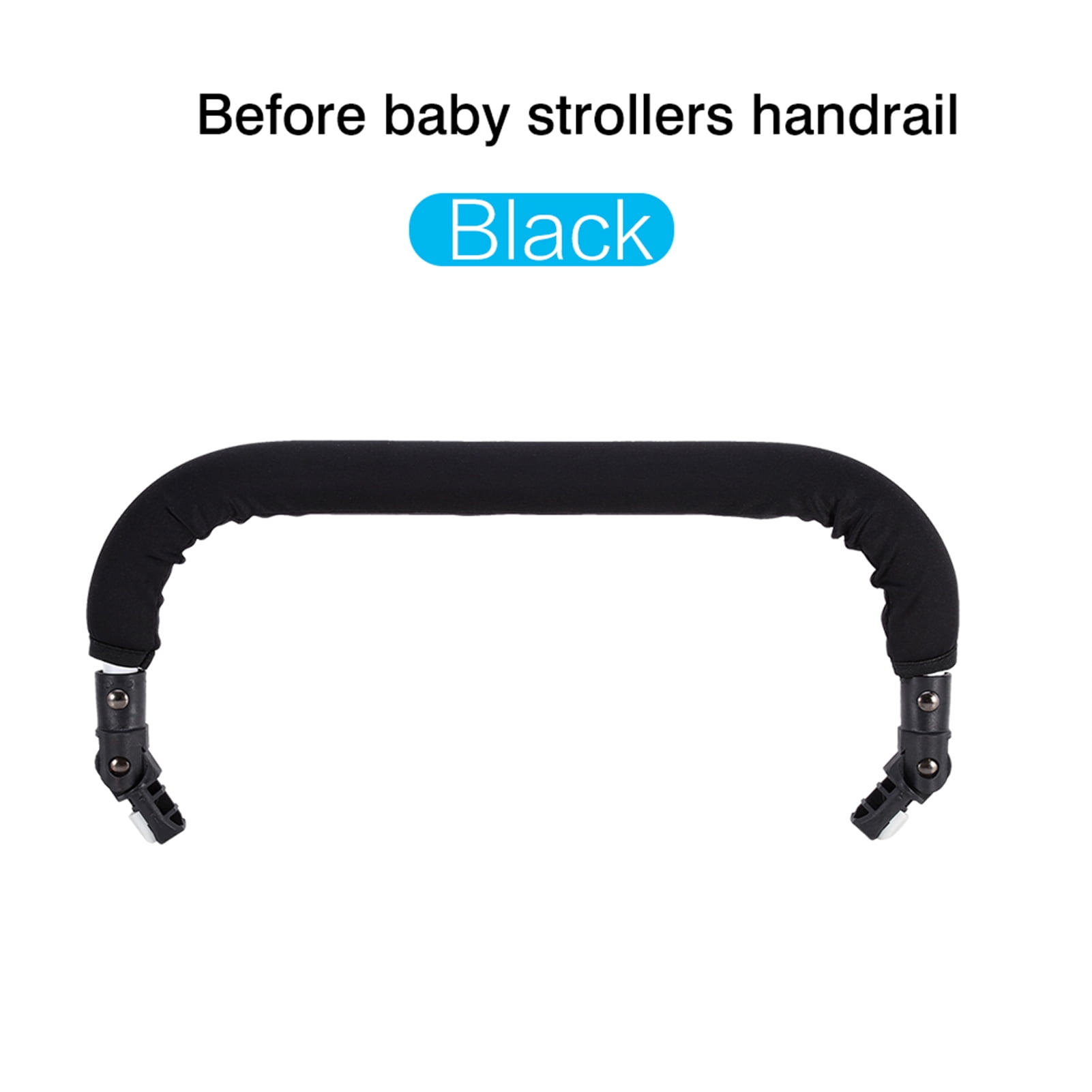 NFTIGB Baby Kids Stroller Pushchair Grip Handlebars Armrest Bumper Bar For Yoyo 1st Generation, Black (17.32 inches / 44 cm)