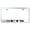 Chrome, variant on Cadilac CTS Laser Etched Logo Stainless Steel License Plate Frame (Brushed Chrome)
