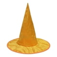 thumbnail image 2 of HNMKIU Gothic Witch Hat Accessory Pointed Glitter Party Witchcraft Orange,One Size, 2 of 5