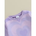 thumbnail image 5 of GXFC Baby Girl Fall Outfits Set Clothes 6M 1T 2T 3T Kids Girl Long Sleeve Heart Print Sweatshirt Tops Pants 2Pcs Casual Autumn Clothing for Toddler Girl, 5 of 8
