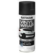 Black, Rust-Oleum Automotive Vinyl Wrap Matte Spray Paint-363545, 11 oz, 6 Pack