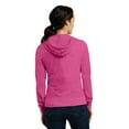 thumbnail image 2 of District Juniors Jersey Full Zip Hoodie-3XL (Dark Fuchsia Heather), 2 of 6