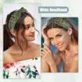 thumbnail image 2 of Unique Bargains Leopard Spot Wide Bow Headbands Fashion Hair Hoop Green with Bow Knotted for Girl Women, 2 of 7