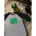 thumbnail image 5 of Tstars Womens Irish Green Clover Heart Gift for St Patricks Day Beautiful Shirts Gift for Her Irish Shirt Pride Proud Irish 3-4 Women Sleeve Baseball Jersey Shirt, 5 of 6