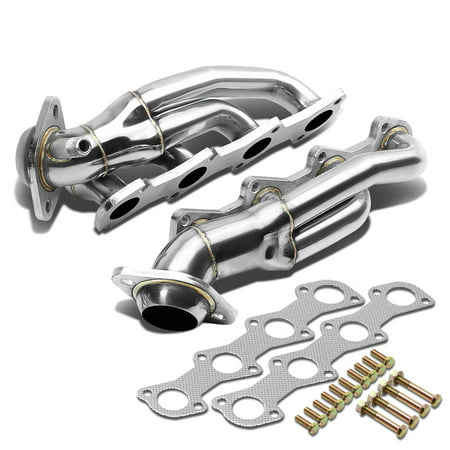 For 2004 to 2008 Ford F-150 4 -1 Design 2 -PC Stainless Steel Exhaust Header Kit - 4.6L V8 05 06