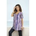 thumbnail image 5 of Roaman's Women's Plus Size Studded Tie-Dye Tunic Long Shirt, 5 of 5