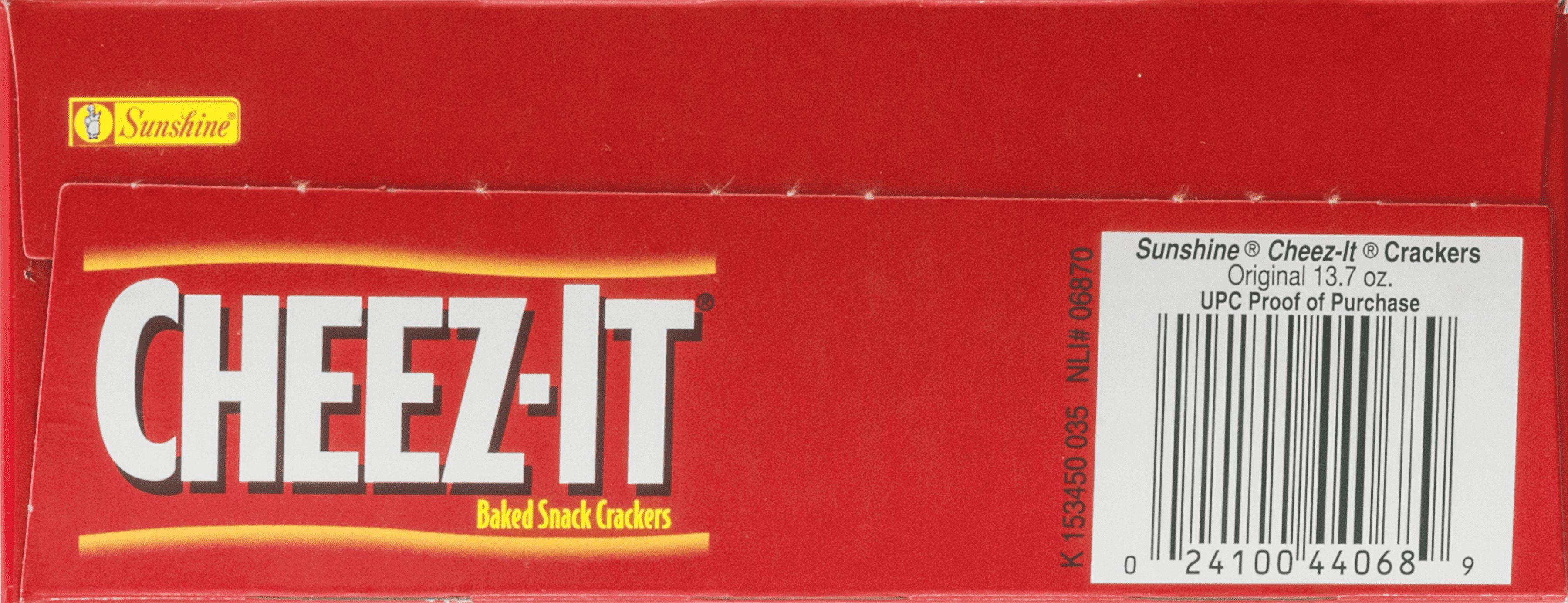 Cheez It Baked Real Chease Snack Crackers, 13.7 Oz.