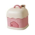 thumbnail image 4 of Hucha de juguete creativa, olla de ahorro para niños, casa de almacenamiento grande con 2 ranuras de ahorro, caja de dinero para niños y niñas, decora Rosa, 4 of 8