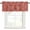 Red, variant on Green Terracotta Splatter Kitchen Valances for Windows, Boho Mottled Vintage Rustic Bathroom Window Valances 42x12 Inch Rod Pocket Window Treatments Valance Curtains for Living Room Bedroom Decor