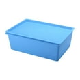 thumbnail image 1 of Organizador de almacenamiento Contenedor de almacenamiento Contenedores Cestas Armario Garaje Organizador Caja Azul 38x27x14cm, 1 of 9