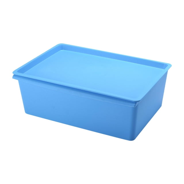 Organizador de almacenamiento Contenedor de almacenamiento Contenedores Cestas Armario Garaje Organizador Caja Azul 38x27x14cm