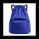 thumbnail image 4 of Mochila de Bolsillo con CordóN Bolsa de Viaje con CordóN Bolsa de Deporte de Fitness para Mujeres Hombres Azul, 4 of 9