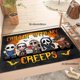 thumbnail image 1 of 1pc Estera De Bienvenida Resistente A La Suciedad, Temática De Halloween De Baja Pila De Terror Para Interiores Y Exteriores, Estera De Entrada Absorbente, Adecuada Para Sala De Estar, Dormitorio, Bañ, 1 of 4
