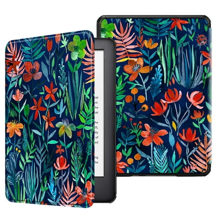 Case for All-new Kindle 10th Generation - 2019 release E-Reader, Fintie Lightweight PU Leather Slimshell Cover Jungle