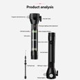 thumbnail image 4 of SUTENGDA 13-in-1 Car Emergency LED Flashlight Tool Kit with 2000mAh Power Bank  Window Breaker  Rope Cutter  120dB Alarm  Compass - USB Rechargeable Aluminum Survival Escape Tool for Vehi, 4 of 9