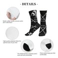 thumbnail image 5 of Athletic Socks Racing Checkered Flag Sport Running Calf Socks Crew Socks for Men Women, 5 of 7