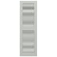 thumbnail image 6 of Ekena Millwork 15"W x 72"H True Fit PVC Two Equal Louver Shutters, Hailstorm Gray (Per Pair - Hardware Not Included), 6 of 11