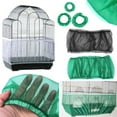 thumbnail image 1 of Cheer.US 2 Pcs Bird Cage Cover Seed Catcher Birdcage Machine Washable Heavy-duty Yarn Cover Skirt Guard Universal Birdcage Cover Seed Catcher Mesh Parrot Cage Skirt, 1 of 7