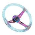 thumbnail image 4 of Acrylic Steering Wheel, 14in Diameter Compatible with Most Standard Wheel Adapters, Smooth Texture, Stylish and Luxurious Design, Strong Repairability, for Car Racing ATV Kart UTV,, 4 of 7
