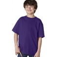 thumbnail image 2 of Gildan Youth Ultra Cotton T-Shirt, Style G2000B, Multipack Medium Purple, 2 of 7