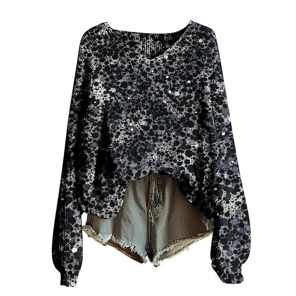 Bovemsi Womens Sweaters Knitted Pullover Sweater For Women Fashion Long Sleeve Blouse Winter Warm Layer Top Daily Going Out Shirts Fall Sweaters