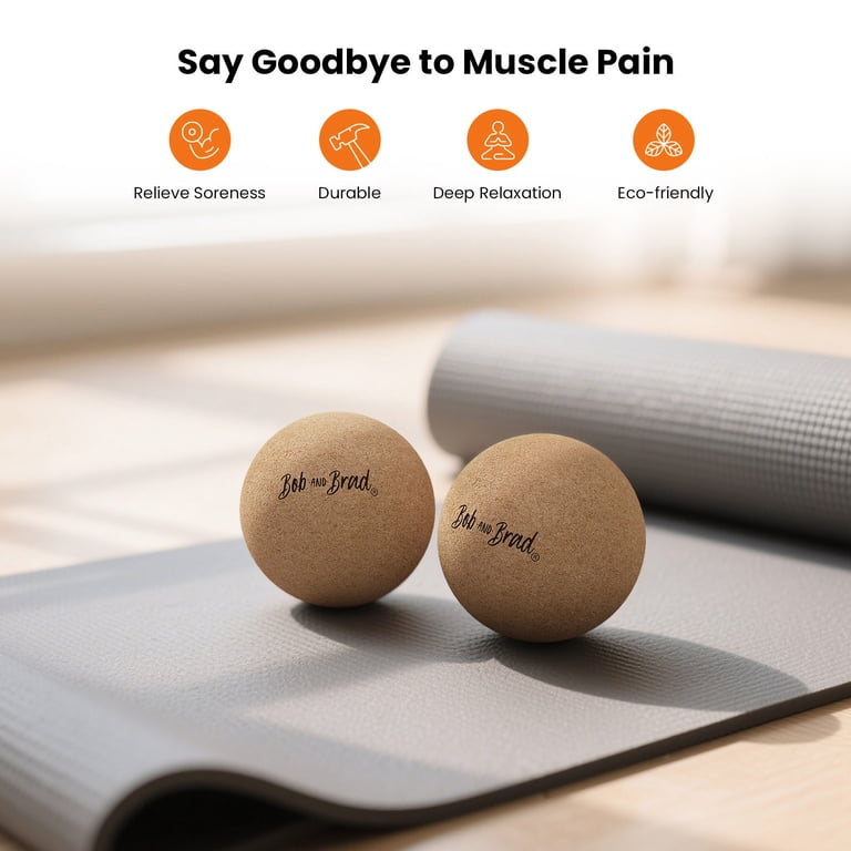 Bob and Brad Natural Cork Massage Balls, 2-Pack photo 3
