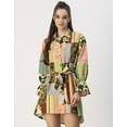 thumbnail image 2 of Moomaya Spread Collar Shirt Cotton Dress - Women's Casual Printed Dress, 2 of 9