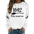 thumbnail image 6 of They Missed One Halloween Sweatshirt for Women 1962 Salem Witch Long Sleeve Shirt Crewneck Hocus Pocus Pullover Tops, 6 of 9