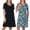 Black, variant on Womens 2-Pack Sleep & Lounge Shirts - 100% Cotton Sleepwear & Loungewear Night Gowns - Soft, Lightweight & Breathable Pajamas Tshirt Dress Nightgowns for Women, Pink, Small