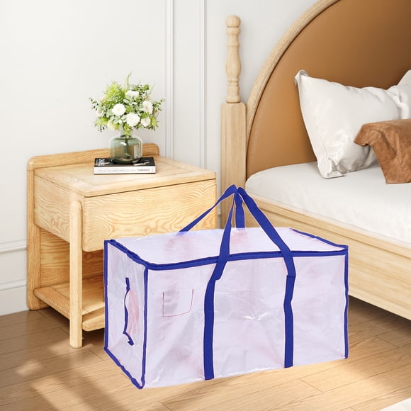 Vadktai Moving Bags and Large Christmas Storage Bins with lids. Alternative to Moving Boxes, Packing Supplies for College, Extra Large Heavy Duty Totes for Packaging