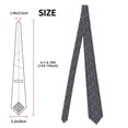 thumbnail image 2 of Men's Ties, White Star Satin Ties for Men, Mens Formal Neck Ties for Business Weeding Gift, 2 of 5