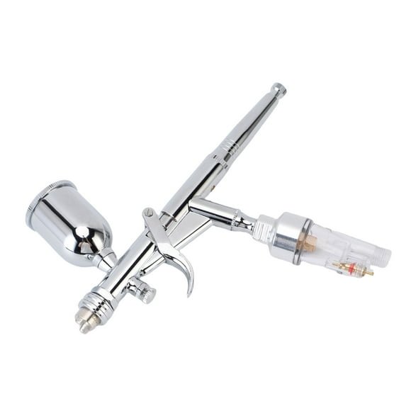 Double Action Gravity Feed Airbrush Set, Practical Painting Airbrush Set Professional  for Model Making