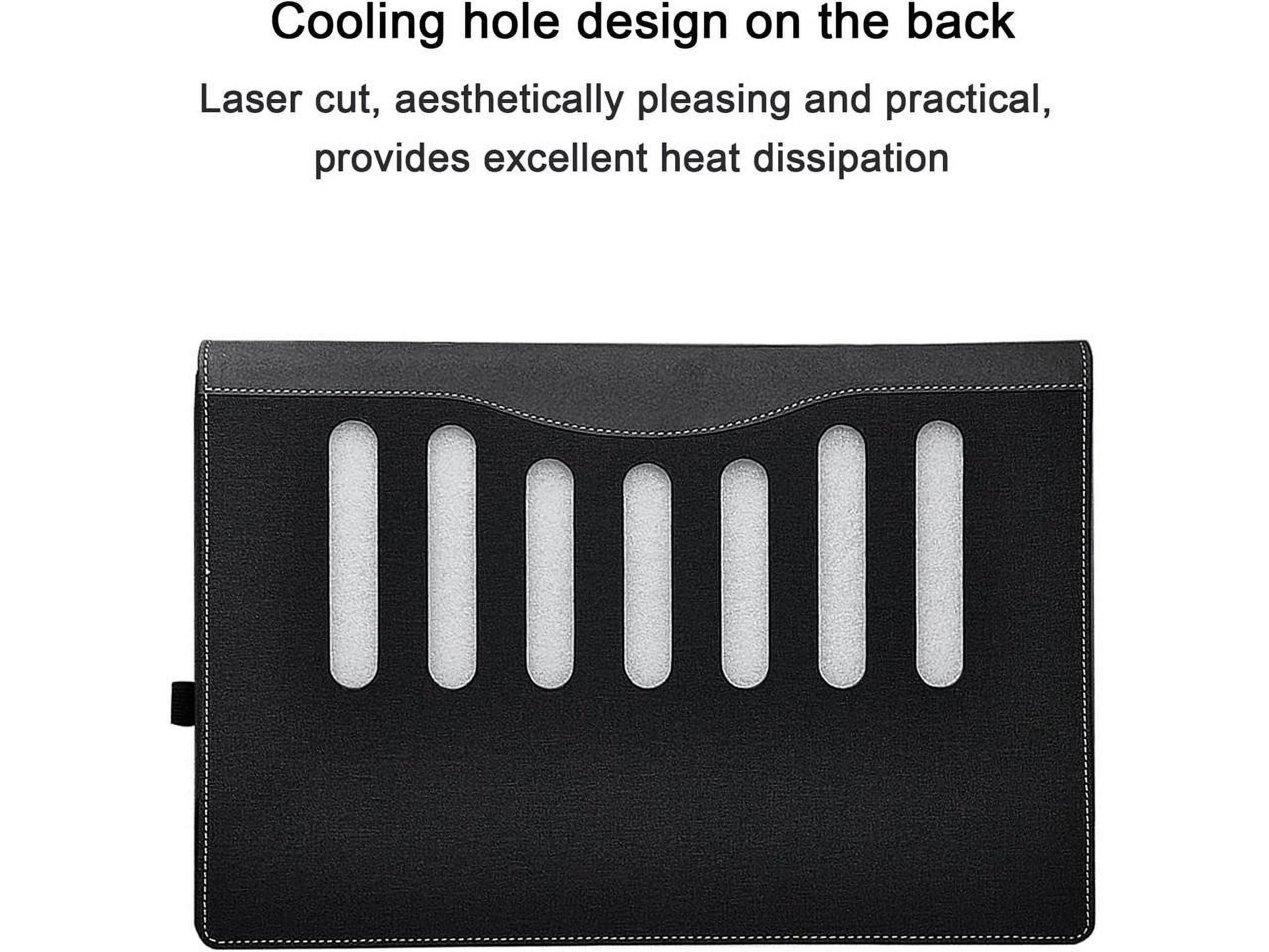 Laptop Case Cover for 17.3 inch HP Envy Laptop 17-da 17t-da 2024 & Asus Zenbook pro 17 UM6702,PU Leather Protective Sleeve Shell Bag with Pen Holder and Heat Dissipation Hole