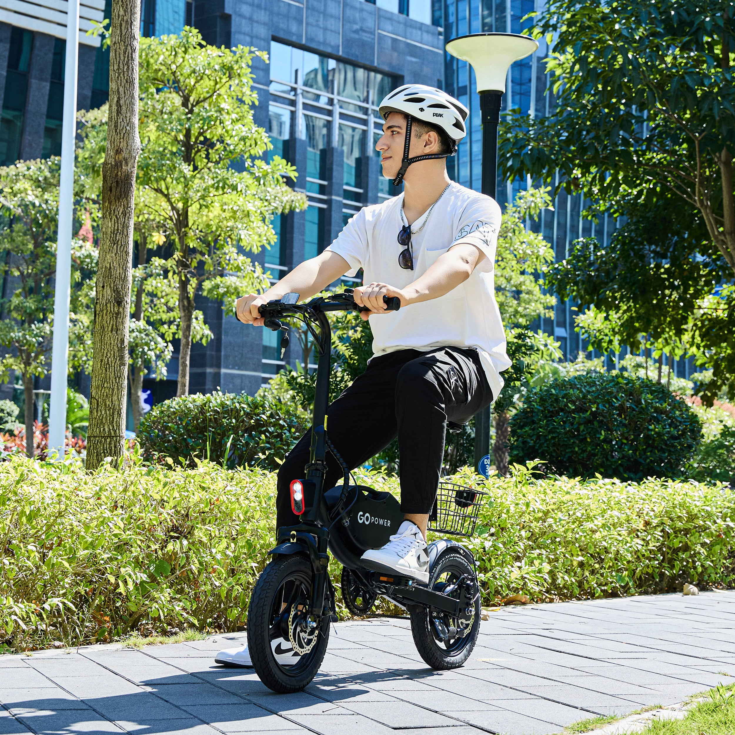 Gopowerbike Go Dash Compact Folding Adult Mini Ebike | 400W 36V 20mph Top Speed | 14yo and Above