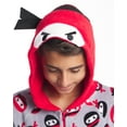 thumbnail image 4 of Too Cool 2 Sleep Boys One Piece Costume Pajamas, Fleece: Sharks Dino Ninja Cyclopes (7-16), 4 of 4