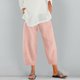 thumbnail image 1 of WILLBEST Pantalones Casuales Cómodos para Mujer: Estilo Harén Holgado de Lino con Cintura Elástica y Bolsillos para Uso Diario. Chica, 1 of 4
