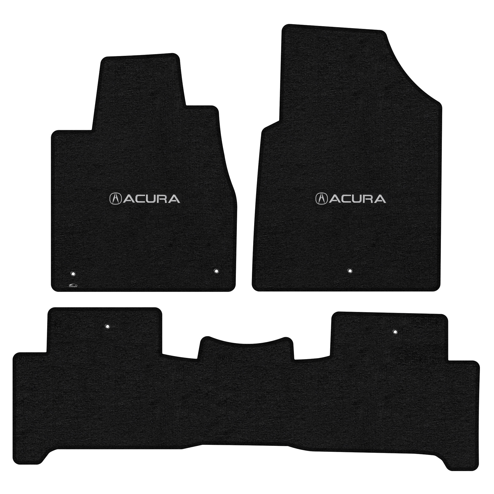 Lloyd Mats Custom Fit Floor Mats for Acura MDX 20072013 LogoMat 3Pc