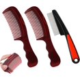 thumbnail image 1 of shiyou-Dandruff Comb,Scalp Detox Comb (Brown+Orange), 1 of 4