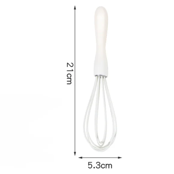 Ensemble de Spatules en Silicone de Qualité Alimentaire – Spatule à Gâteau et Beurre, Pinceau à Huile pour BBQ, Batteur à Œufs, Outils de Pâtisserie -1 Pce Batteur à Œufs