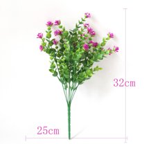 Sinhoon 6Pcs Artificial Flowers Outdoors, UV Resistant Plastic Flower Plants for Outdoor, Faux Flowers in Bulk Silk Fake Flowers for Home Wedding Garden Porch Window Box Decoration