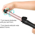 thumbnail image 2 of Automatic Curling Iron, 3 in 1 Curling Wand Set, Instant Heat Up Hair Curler with 3 Interchangeable Tourmaline Ceramic Barrels (3/4, 1", 1.25"), LCD Heat Display for Beach Waves, 2 of 5