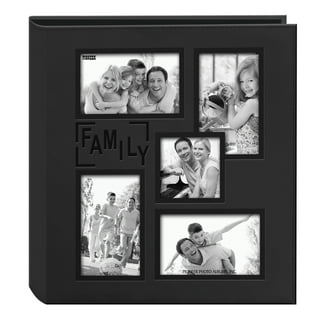 68 RECUTMS Photo Album 4x6 600 Photos Black Pages Large Capacity Leather  Cover Wedding Family Photo Albums Holds 600 Horizontal and