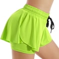 thumbnail image 2 of Kvture Women's Mid Waist Fit Sports Skort with Drawstring Waist Details for Gym Wear Army Green XL, 2 of 6