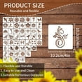 thumbnail image 3 of Dongrere 50Pcs Flower Stencils for Painting, Wall Stencil for Painting Large Pattern, Reusable Paint Stencils for Garden Fence, 3 of 7